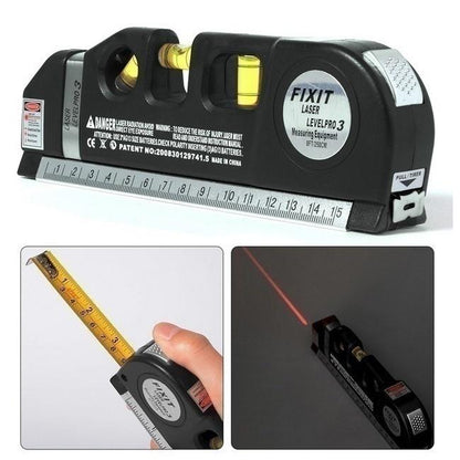 Multipurpose Laser Level Laser Line Measure Tape Ruler Adjusted Standard and Metric Rulers