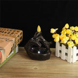 Retro Handmade Ceramic Backflow Incense Burner Home Decor Incense Holder Buddhist Crafts