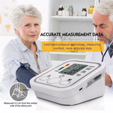 Home Health Care Digital Lcd Upper Arm Blood Pressure Monitor Heart Beat Meter Machine Tonometer for Measuring Blood Pressure Automatic Sphygmomanometer