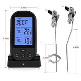 Dual Probe Digital Cooking Meat Thermometer Large LCD Backlight Food Grill Thermometer with Timer Mode for Smoker Kitchen Oven BBQ Thermometer