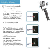 3-Axis Gimbal Stabilizer, Photo Stabilization,Handheld Motorized Stabilizer with Sport Inception Mode Face Object Tracking, Universal 360 Degree Rotation Smartphone Stabilizer for Vlog Youtuber Live Video Record