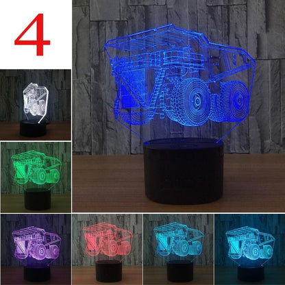 3D Lamp LED Table Switch Touch Remote Night Light Man Boys Birthday Decor Gifts