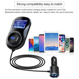 Bluetooth FM Transmitter, Bluetooth Car Kit Speaker,Safe Driving with One Key Control [&lt;lun&gt;]