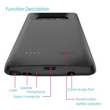 Galaxy Note 9 /Note 8 Battery Case, 5000mAh/5500mAh Portable Charger Case Rechargeable Extended Battery Pack Protective Backup Charging Case Cover for Samsung Galaxy Note 9(6.4 Inch)