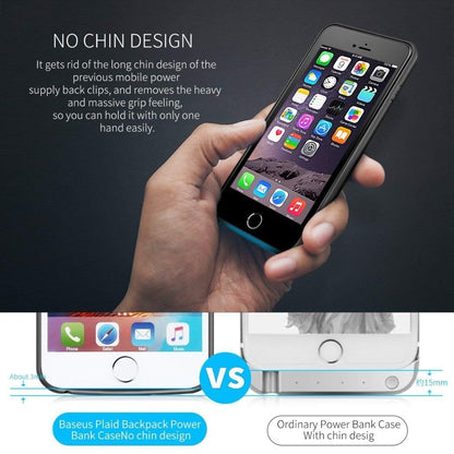 Slim Silicone Battery Case for iPhone 8/7/6S/6/8 Plus / 7 Plus / 6S Plus/6 Plus, 2500mAh/3700mAh Portable Charging Case External Rechargeable Charger Case Juice Pack Protective Power Case for iPhone