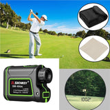 Golf Range Finder 656Yards, 7X Rangefinder with Flag Pole Lock Range Speed Scan Mode for Hunting Golf Course Hiking Climbing, Compact Laser Rangefinder Easy to Use for Outdoor