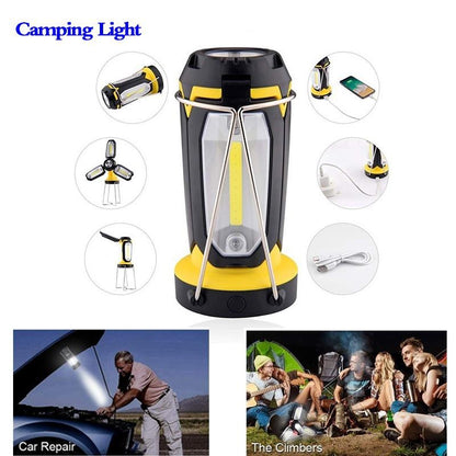 2020 Rechargeable LED Camping Lantern, Portable Tent LED Lights Flashlights by USB Charging for Phone Charging,Emergency,Hurricane,Fishing and More