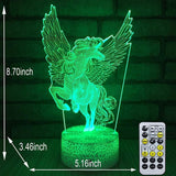 Colorful 3D Light Touch Switch LED Lights Fade Visual Illusion Lamps Table Lamps