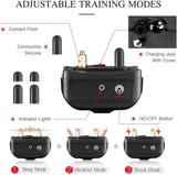 Dog Training Collar with Remote, Waterproof Rechargeable Shock Collar with Beep/Vibration/Shock Fits Small, Medium and Large Dogs