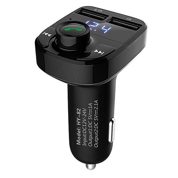 Multifunctional Car Kit Handsfree Wireless Bluetooth FM Transmitter LCD MP3 Player USB Charger Music Player Adapter
