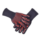 BBQ Grilling Gloves 1472℉ Extreme Heat Resistant Cooking Non-Slip Kitchen Outodor Barbecue Baking Silicone Gloves