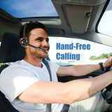 Pro Trucker Bluetooth Headset/Office Wireless Headset, Bluetooth Earpiece Noise Cancelling Headphones with Microphone,Charging Dock,Mute Function for Car Call Center iPhone Android Cell Phones [&lt;lun&gt;]