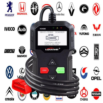 Car Diagnostics Auto Scanner, Car inspection engine light diagnostic tool for all OBDII agreement cars [<lun>]