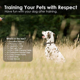 Dog Training Collar - Rechargeable Shock Collars for Dogs with Remote, 3 Training Modes, Beep, Vibration and Shock, 100% Waterproof Collar, 1600Ft Remote Range, 0~99 Shock Levels Dog Training Set