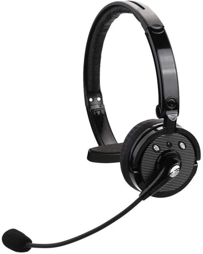 Pro Trucker Bluetooth Headset/Cell Phone Headset with Microphone, Office Wireless Headset, Over the Head Earpiece, On Ear Car