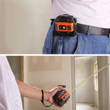 Laser Tape Measure 2-in-1,Construction Laser Measure 131 Ft, Tape Measure 16 Ft Metric and Inches with LCD Digital Display, Movable Magnetic Hook