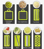 New Multifunctional Vegetable Potato Slicer Set Chopper Grater Carrot Cutter Shredder Onion Peeler Kitchen Tool [&lt;lun&gt;]