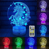 Colorful 3D Light Touch Switch LED Lights Fade Visual Illusion Lamps Table Lamps