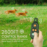 Dog Training Collar, (1 Or 2 Pack) 2019 Updated 3 Channels Shock Collar for Dogs with 2600ft Remote, Beep Vibration Shock 3 Modes Fully Waterproof Dog Shock Collar for Small/Medium/Large Dogs